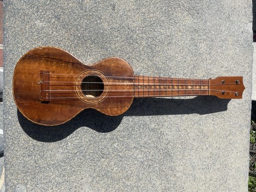 Jonah Kumalae Rope Bound Koa Wood Ukulele /Hawaii /Sherman Clay Sf + Case / 1920