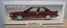 AutoArt 1:18 BMW M 635 CSi e24 Karmin Red 1/18