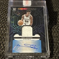 2023-24 Obsidian Sidy Cissoko Rookie Patch Electric Etch Blue FOTL Auto #8/27