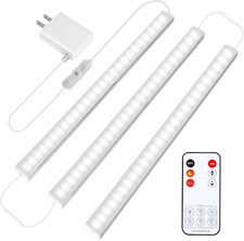 Under Cabinet Lights Plug in, 3 Pcs 12 Inch Ultra Thin Under Cabinet Lighting...