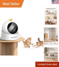 Automatic Laser Play for Cats - 1000mAh Rechargeable, Quiet Interactive