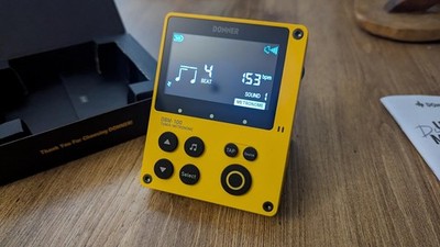 Donner DBM-100 Metronom & Tuner Digital für Gitarre, Bass, Piano, Sax | Gelb