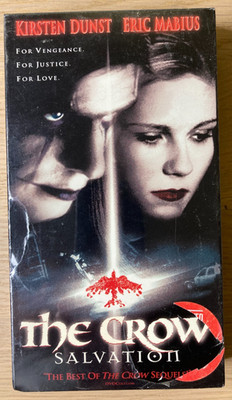 The Crow: Salvation (VHS, 2001) Kirsten Dunst, Eric Mabius - Former Rental
