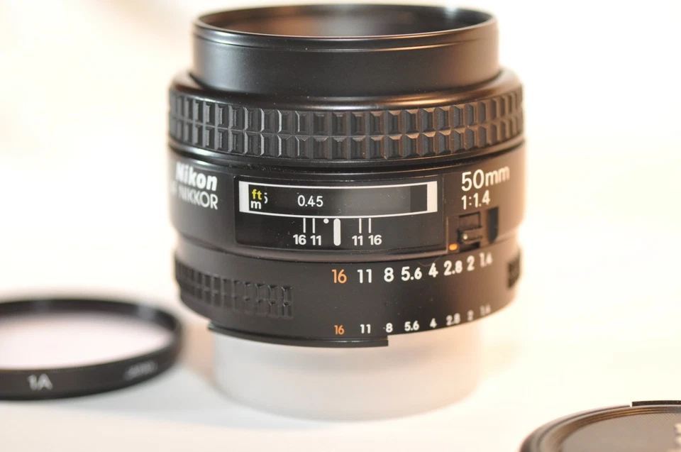 Nikon AF Nikkor 50 mm f/1.4 obiettivo PRIME FX Giappone per FM2n N80 D780 DF D850 D7500 - Immagine 2 di 4
