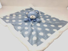 Blankets  Beyond Blue Teddy Bear Lovey Security Blanket 20" x 16"