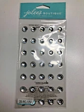 Jolee's Silver Color Dots Bling Cabochon Gems Arts & Crafts Stickers