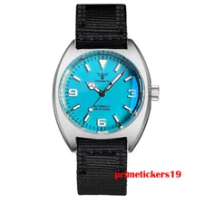 Tandorio Brushed 20bar Automatic Men's Watch Double Domed AR Sapphire Luminous