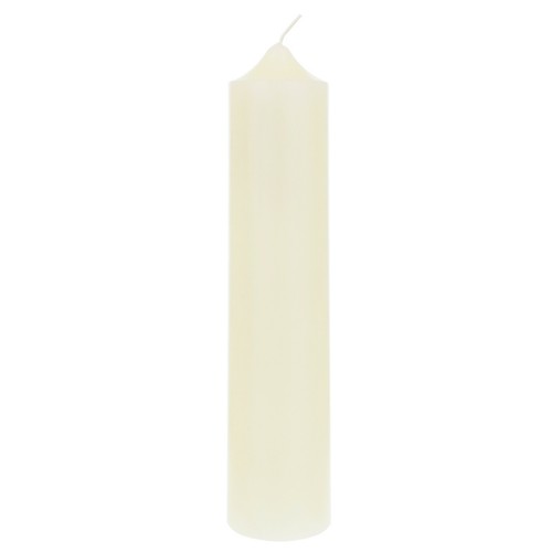 Mega Candles - Unscented 2"x 9" RND Dome Top Premium Pillar Candle, Ivory 6PCS - Bild 1 von 3