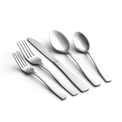 20PCS Silverware Set, Modern Flatware Set Service for 4, Cutlery Set for Home...