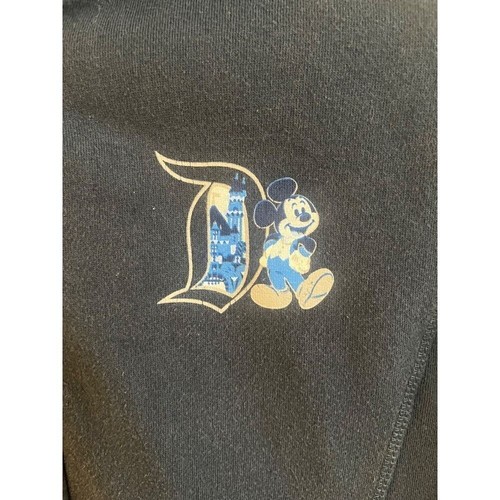 Disney Parks Mickey 60th Anniversary Hooded Zip Up Sweatshirt Blue Emblem Large - Picture 3 of 6