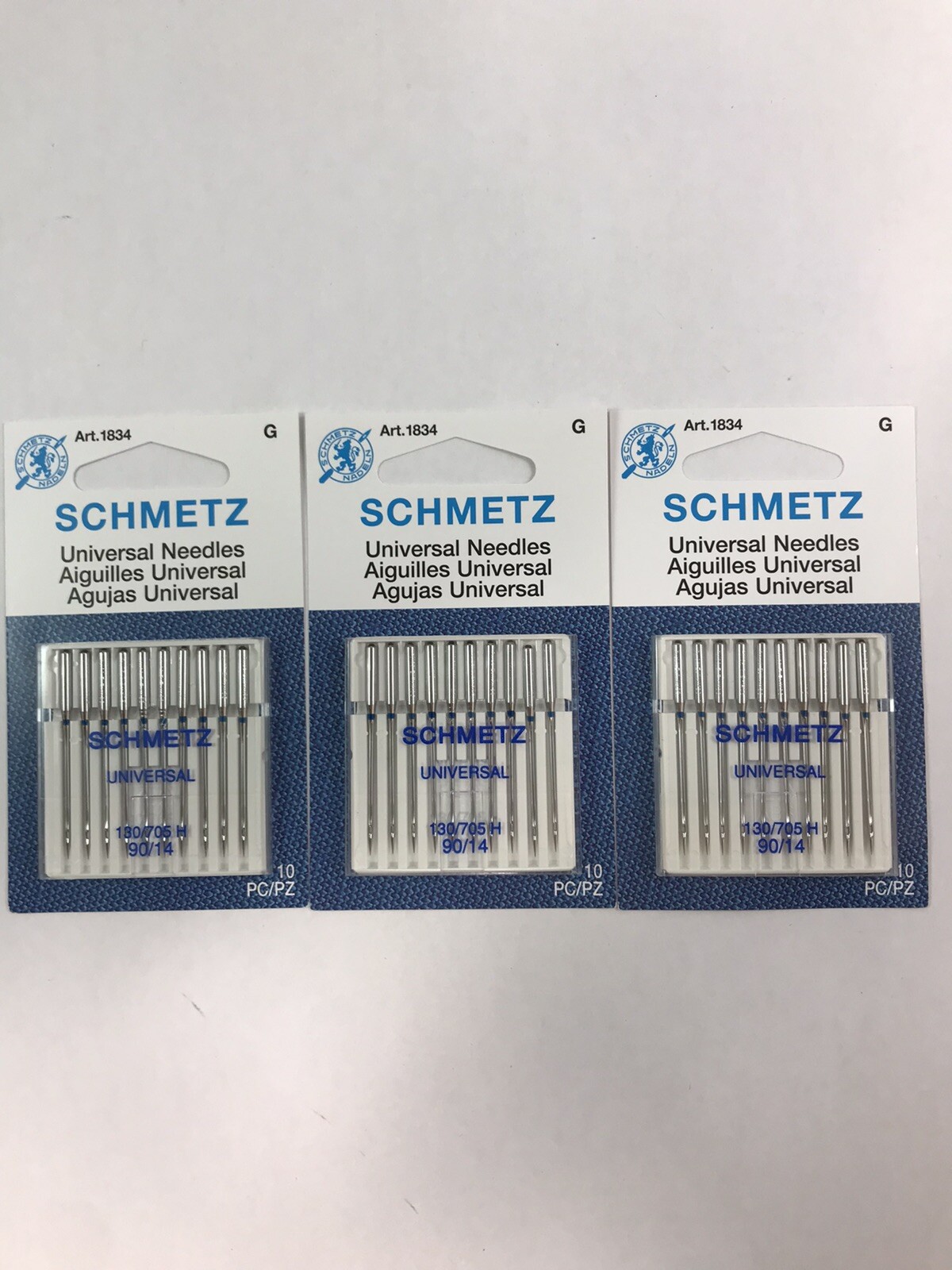 Schmetz Universal 90/14 Sewing Machine Needles 3 Packs of 10-image