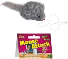 Loftus Mouse Attack Funny Practical Joke Gag Gift, 2.5", Gray/White