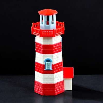 VTG ACME Fridge Magnet Lighthouse Safe Harbor Red Sound Light Doll House Video