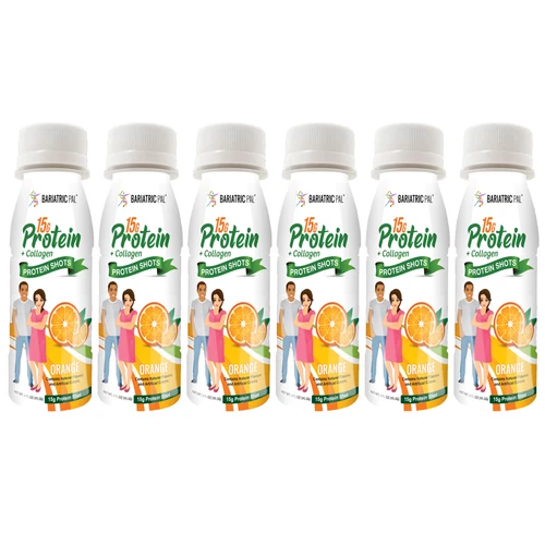 BariatricPal 15g Whey & Collagen Complete Protein Shots - Orange