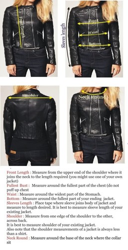Ladies Genuine Lambskin Real Leather Jacket Motorcycle Slim fit Biker JacketEL30 - Picture 3 of 4