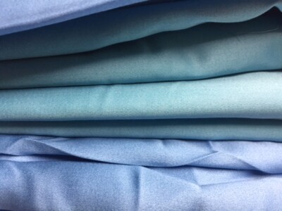 2 Standard Pillowcases MW New Ralph Lauren JAMAICA BLUE OMBRE FABRIC AQUA SKY