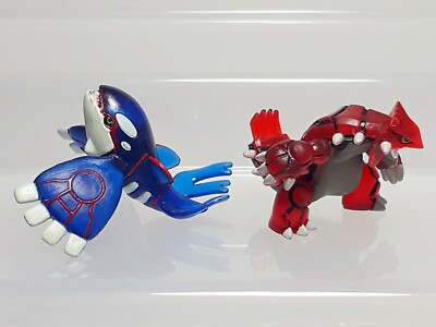 Clear Groudon Kyogre Pokemon Figure Set Takara Tomy Monster