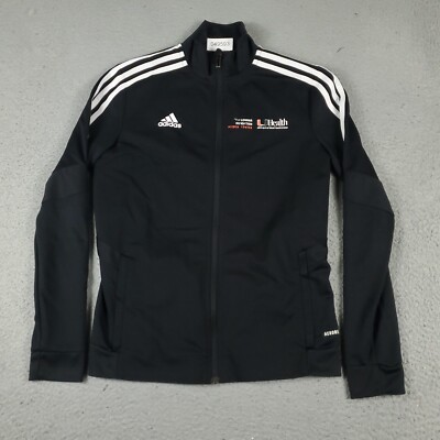 Adidas Miami Hurricanes Jacket Womens Small Black Um Health Zip