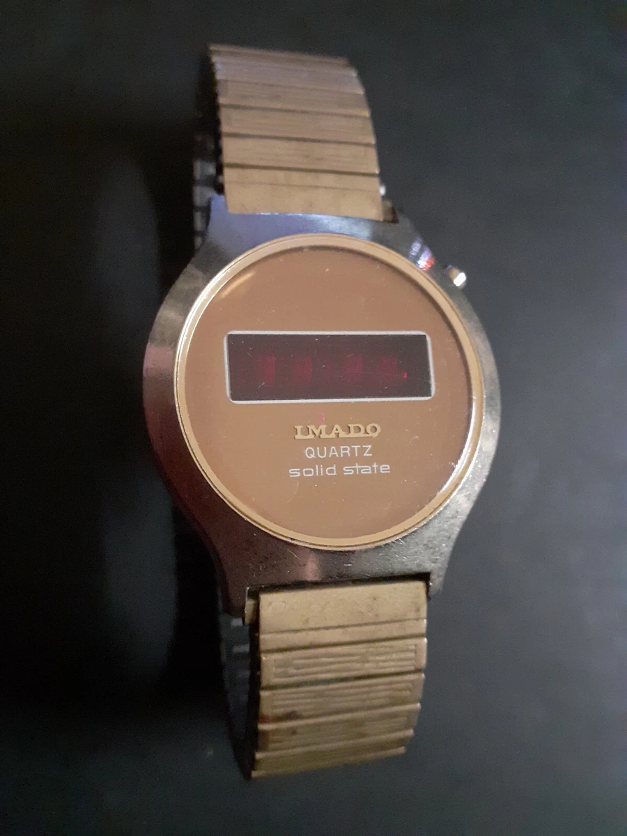 Vintage Imado LED Watch and Case eBay