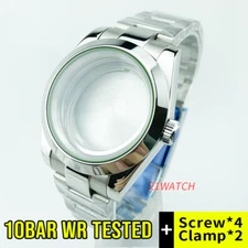 10ATM 39mm Milgauss Style Polished Watch Case Bracelet Fit Miyota8215 DG2813