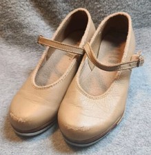 Bloch Tan Girls Techno Tap Shoes Size 10