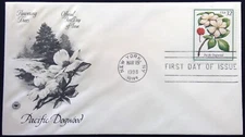 Scott 3197 FDC Pacific Dogwood Flowering Trees Series PCS Cachet