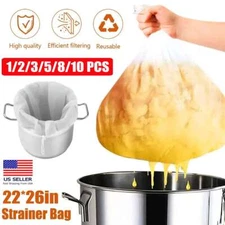 Drawstring Straining Brew Bag Extra Large Fine Mesh for Fruit Grape Wine Beer
