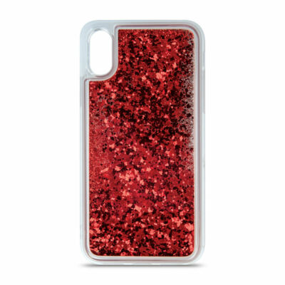 FUN CASE SPARKLE Glitzer Flüssig Hülle Cover Back Case Für Huawei NOVA 4 ROT