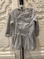 Mango Baby Gray Dress Size 3/4t Could For 2T
