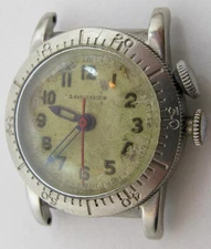 Longines 10L Weems 16 jewels ticking watch in white metal for project