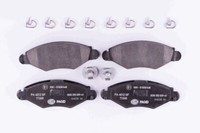 Hella 8DB 355 009-411 Bremsbelagsatz, Scheibenbremse FüR CitroËN Peugeot