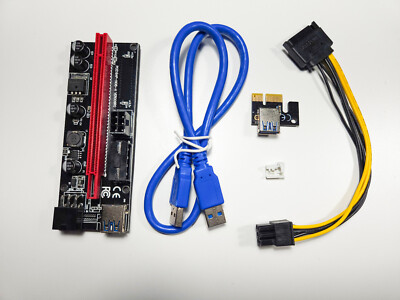 PCI-E Riser Express 1X 4x 8x 16x Extender PCI E USB Riser Crypto BTC Miner