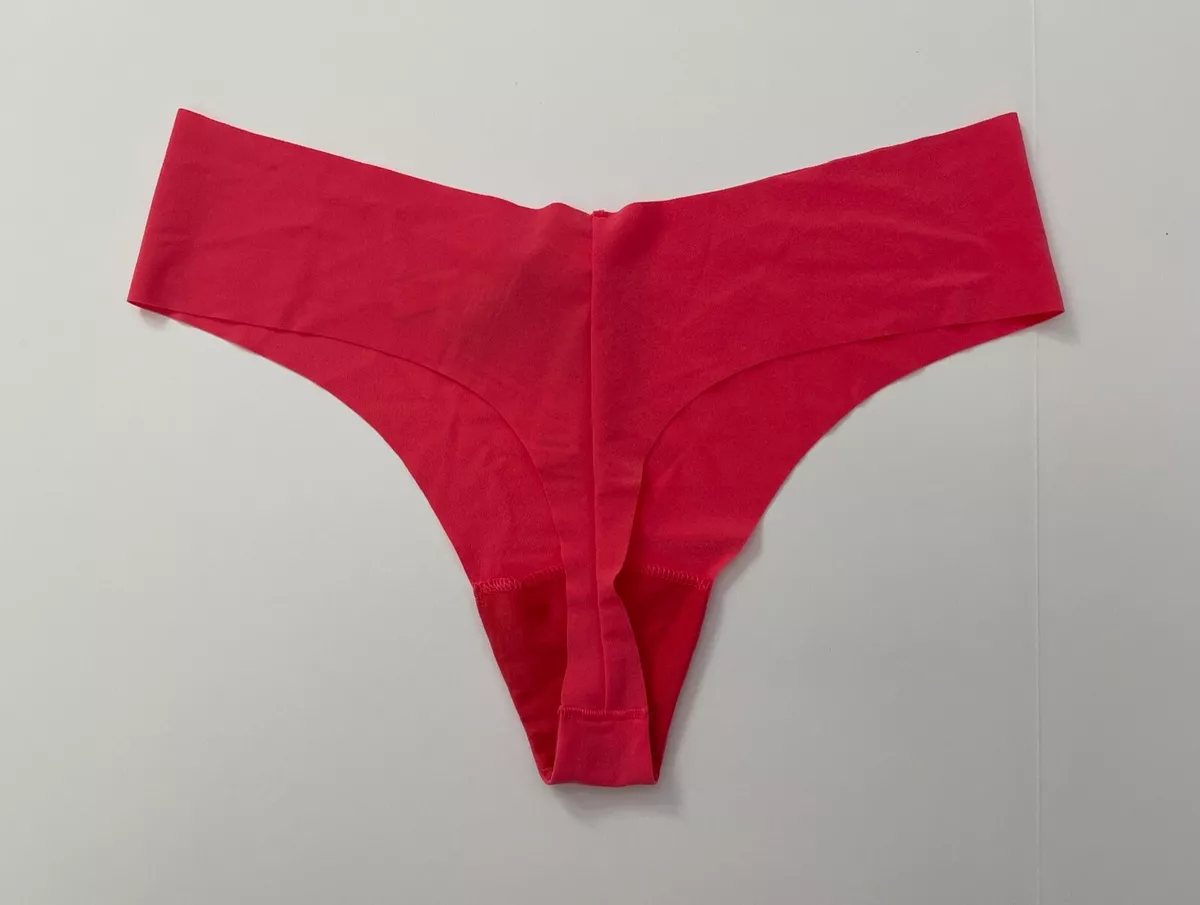 Victoria’s Secret PINK No-Show Thong Underwear Panties Melon Large