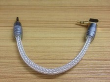 16cores Pure Silver Right-Angle to 3.5mm TRS Stereo Male to Male Pro Audio Cable
