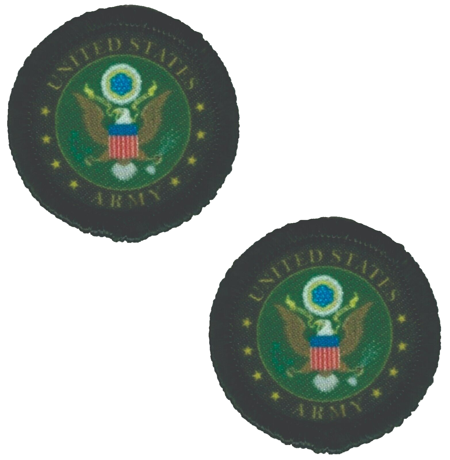 Printed US Army Patch Iron on Sew on Lot of 2