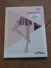 NEW SO DANCA TRANSITION BLACK TIGHTS DANCE BALLET child medium/large m/l TS81
