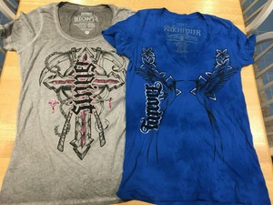 royal blue graphic tee womens