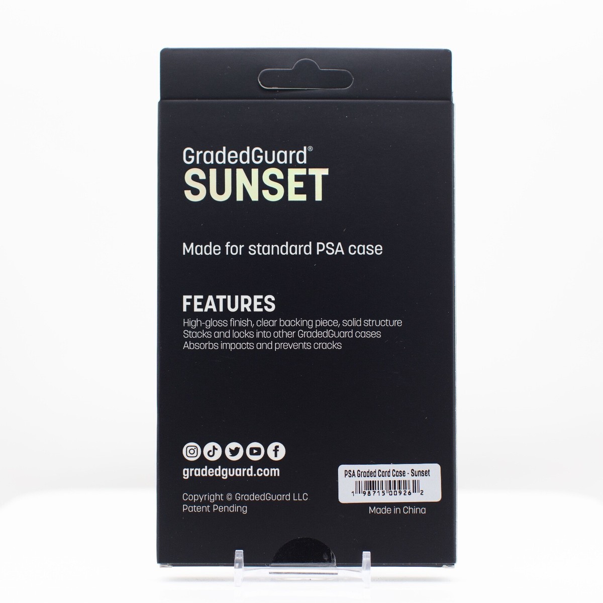 GradedGuard PSA Graded Card Case Guard Protector SUNSET Limited