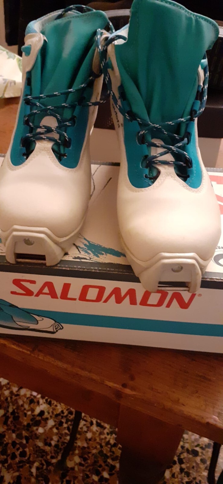 SCARPONI SCI SALOMON MODELLO VITANE 3 BLANC WHITE MISURA 38 CON SCATOLA CM