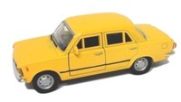 Blitz Versand Fiat 125 P Gelb / Yellow Welly Modell Auto 1:34 Neu & Ovp 2