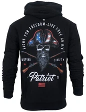 Howitzer Style Men's Hoodie Pullover FIGHT FOR FREEDOM Military Grunt