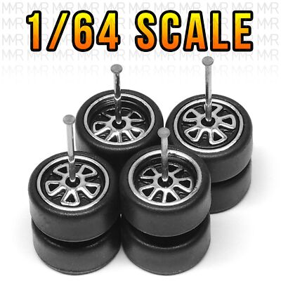 1/64 Scale SPOKE FUCHS Porsche Real Riders Wheels Rims