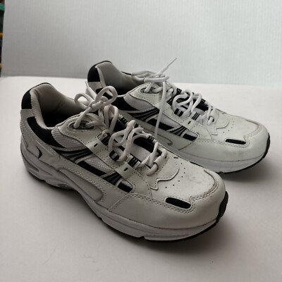 Men Vionic Walker Leather Waking Shoes 23MWALK White Navy 100% Authentic USA  9