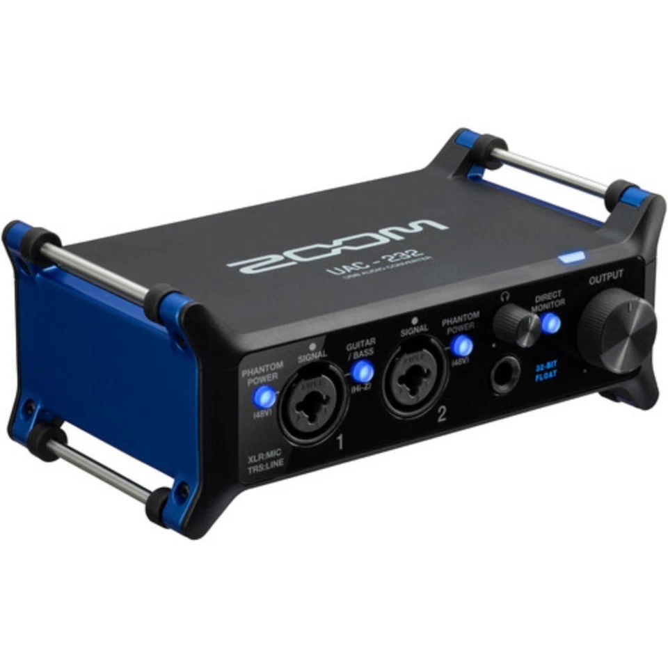 Zoom UAC-232 Portable 2x2 USB-C Audio Interface w/ Headphone & XLR-XLR Cable - Image 2 of 4