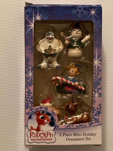 KURT ADLER Rudolph das Rentier mit der roten Nase 5-teilig Mini Weihnachtsschmuck - Bild 10 von 17