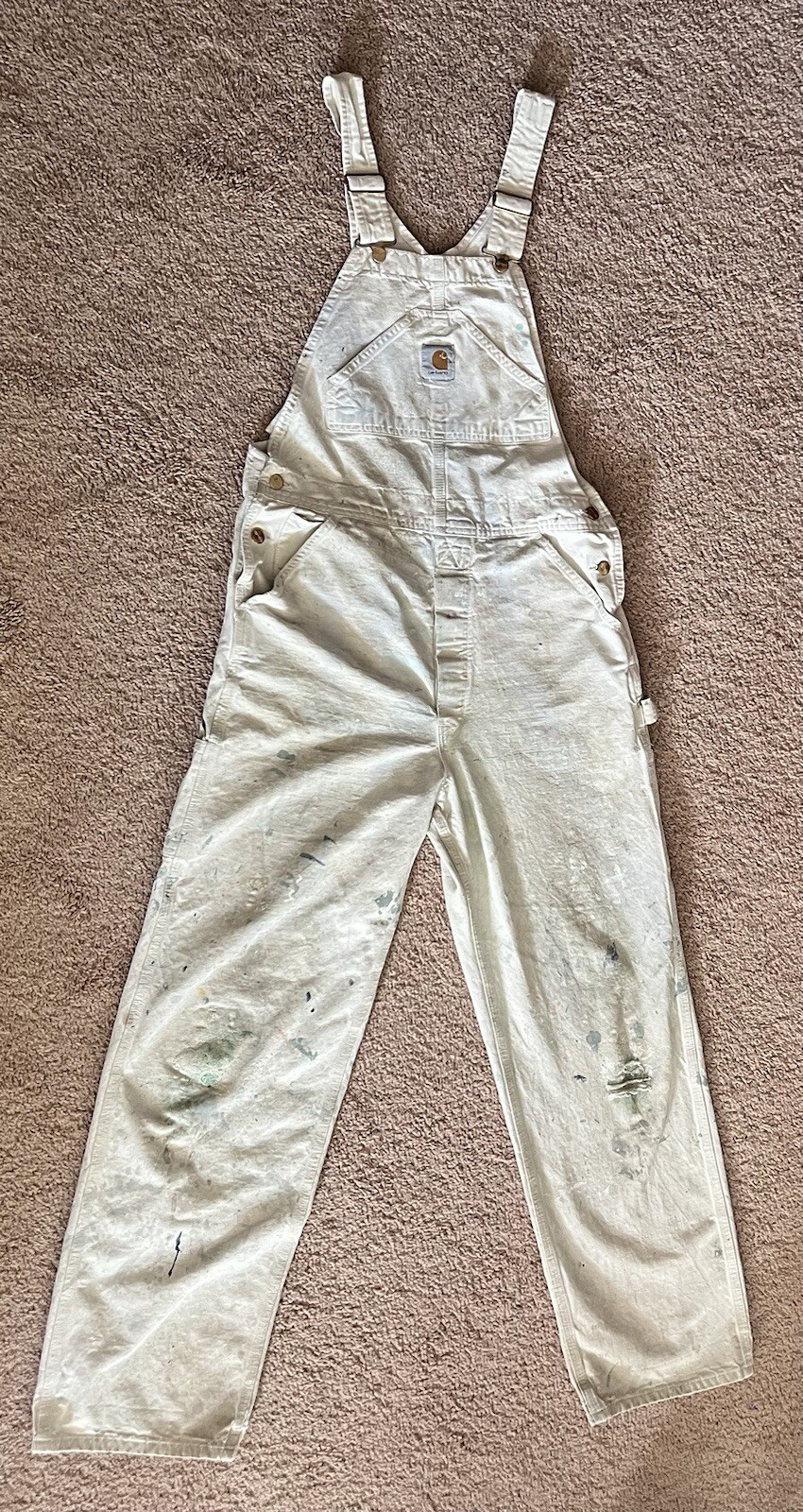 Carhartt Men's Painter Bib Overalls Union Made In USA… Gem
