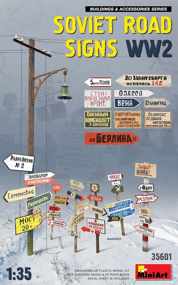 Miniart 35601 - 1/35 Soviet Road Signs WW2 - New
