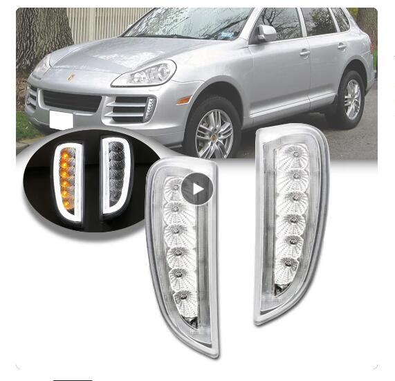 2X For Porsche Cayenne I 957 9PA Facelift 2006-2010 LED Turn