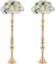 2 Pcs Versatile Wedding Metal Flower Arrangement Rack, Candle Holder Stand Set
