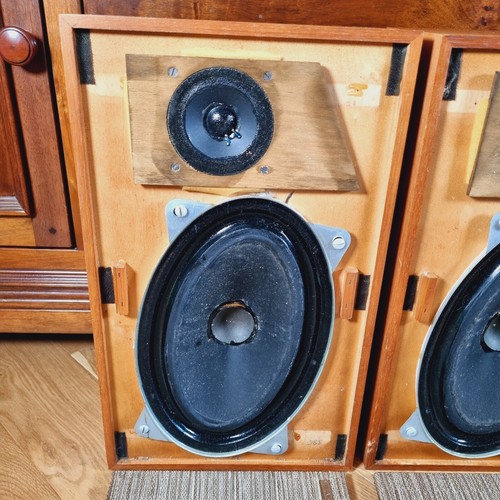 Vintage Leak Mini Sandwich 8 Ohm Speakers 1960s Fully Tested And Working - Picture 15 of 22